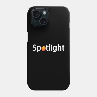 Spotlight creative typography Phone Case