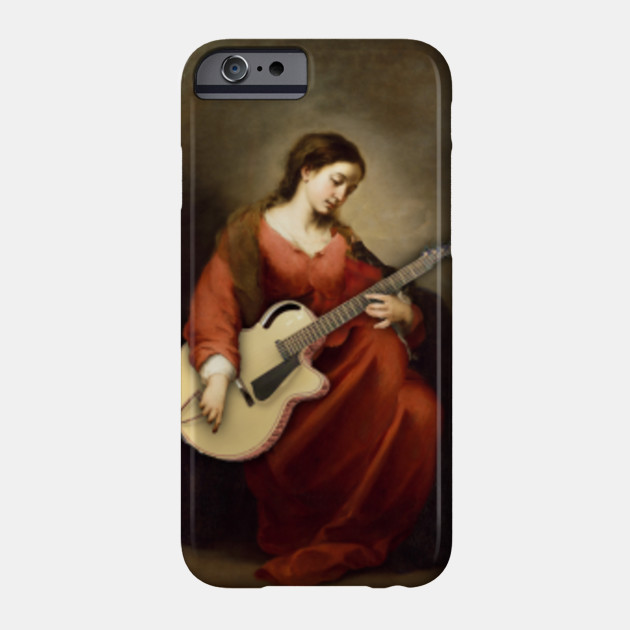 Electric Guitar Painting Parody Funny Man Phone Case Teepublic