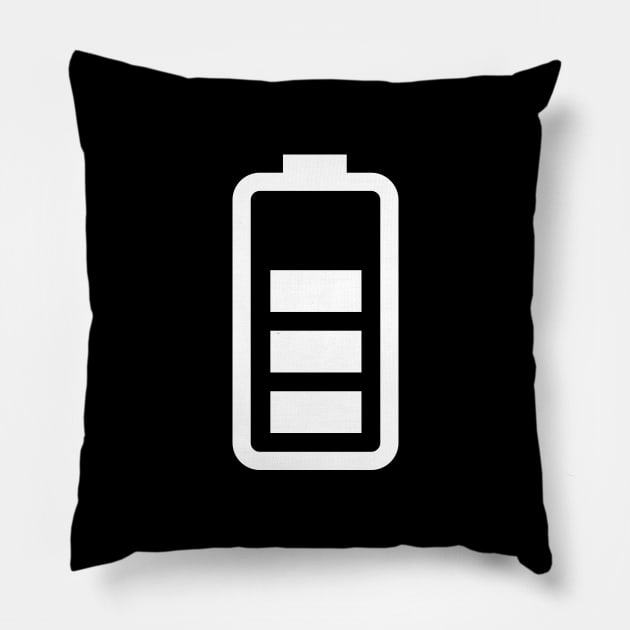 ENERGY LEVEL: 3 BAR Pillow by thatotherartist