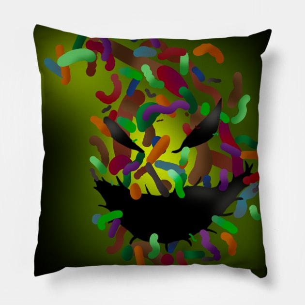 Oogie Boogie Bugs Pillow by LinerDesigns