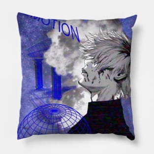 A Wave Of Emotion Glitch Pillow