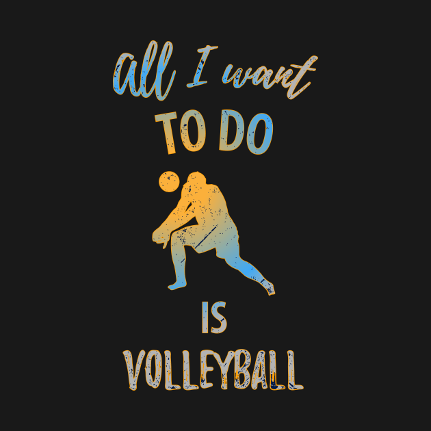 Volleyball Sport Team Play Gift by Johnny_Sk3tch