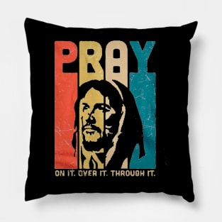 Jesus pray on it Pillow