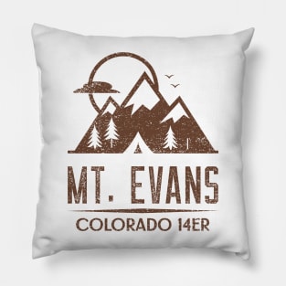 MOUNT EVANS COLORADO 14ER Pillow