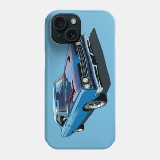 1969 Plymouth Roadrunner in blue Phone Case