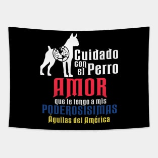 Cuidado con el Perro Amor Tapestry