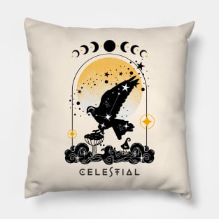 Celestial spirit animal Dove Pillow