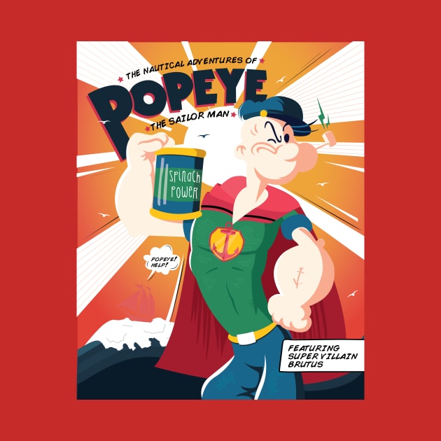 The nautical adventures of Popeye by hoooyaa