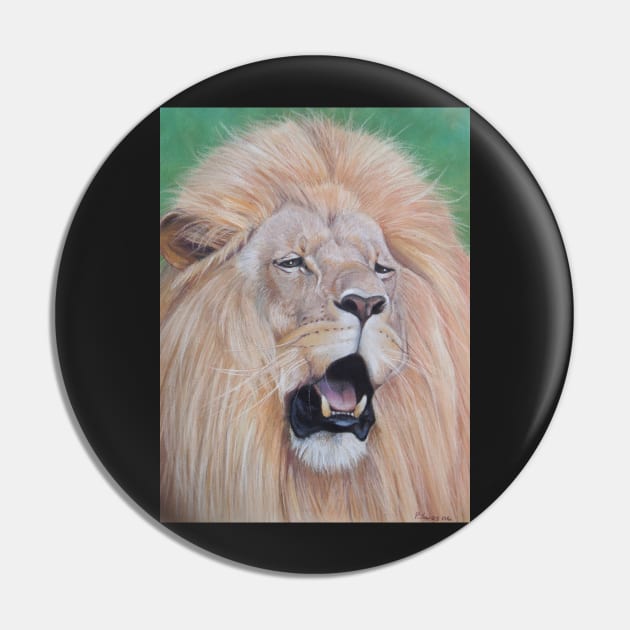 wildlife realist art  big cat roaring lion Pin by pollywolly