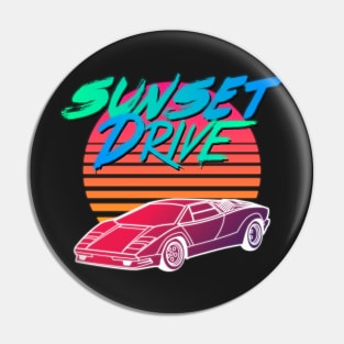 Sunset Drive Pin