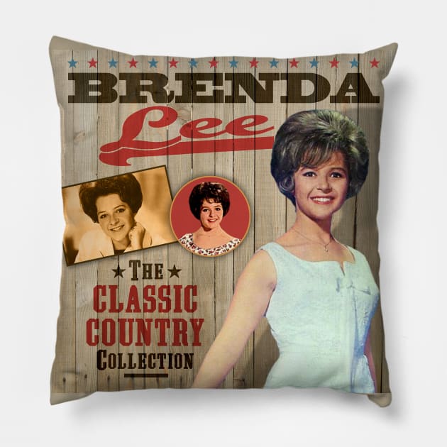 Brenda Lee - The Classic Country Collection Pillow by PLAYDIGITAL2020