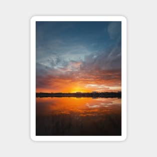 tranquil evening scene Magnet