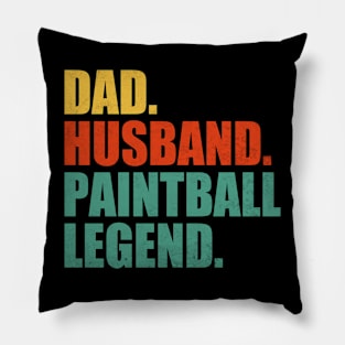 Funny Paintball Dad Husband Legend Paintball Father's Day Pillow