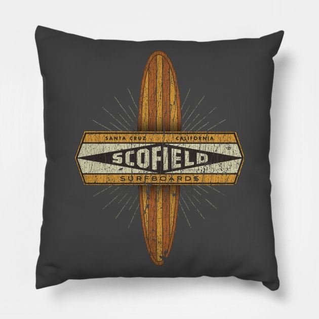 Scofield Surfboards Pillow by JCD666