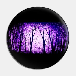 Minimal Black and Purple Forest Pin