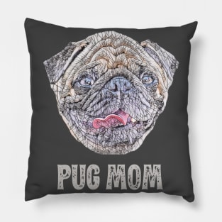 Pug Mom Pillow