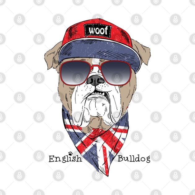 English Bulldog by Mako Design 