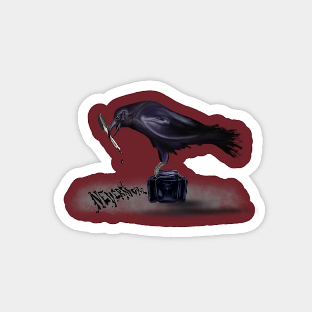 Nevermore Magnet by exentric-wren