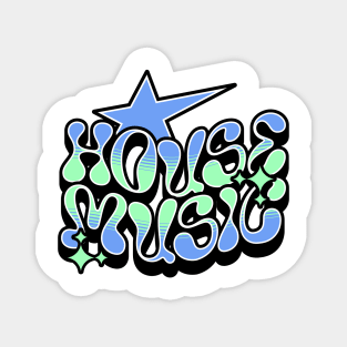 HOUSE MUSIC - Y2K Steez (blue/mint) Magnet