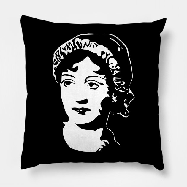 Jane Austen Pillow by Nerd_art