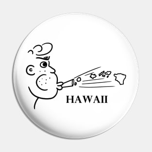 A funny map of Hawaii 2 Pin