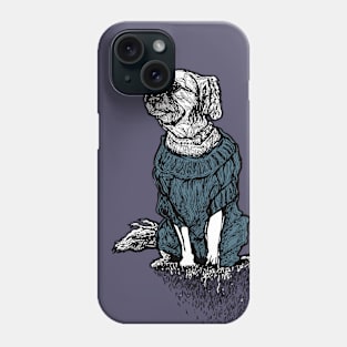 Dog Sweater Collection Blue Phone Case