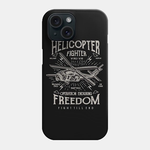 Helicopter Phone Case by lionkingdesign