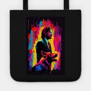 John Wick 4 + Dog Colorful Tote