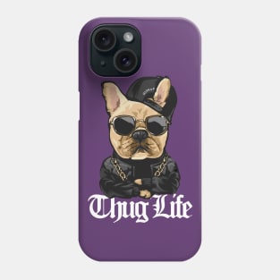 dog hip hop style, thug life Phone Case