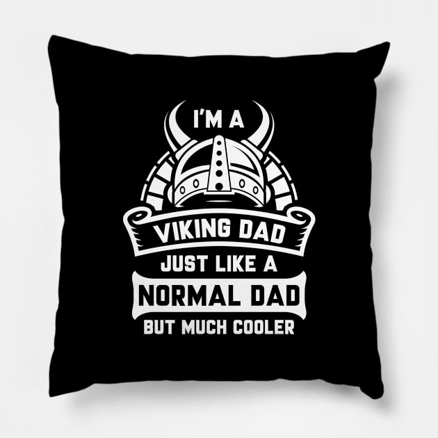 I’m A Viking Dad Pillow by LuckyFoxDesigns