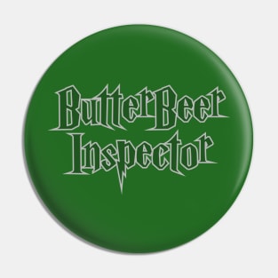 Green ButterBeer Inspector Pin