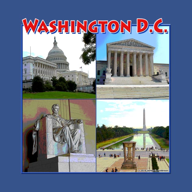 Washington DC Collage by JEAndersonArt