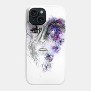 White Swan In Bloom Phone Case