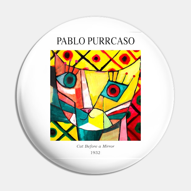 Pablo Purrcasso Pin by Planet Cat Studio