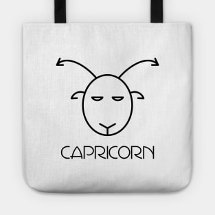 Capricorn Doodle Line Art Tote