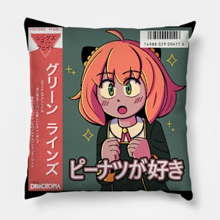 vaporwave anime aesthetic girl spy family Pillow