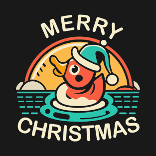 Funny Santa Duck Merry Christmas T-Shirt