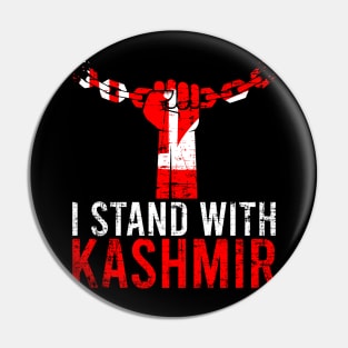 I Stand With Kashmir Pray For Kashmir - India Free Kashmir Pin