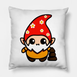 Cute Daisy Gnome Kawaii Pillow