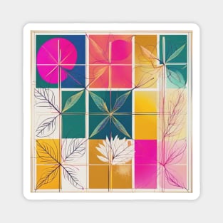 Abstract Botanical Art Magnet