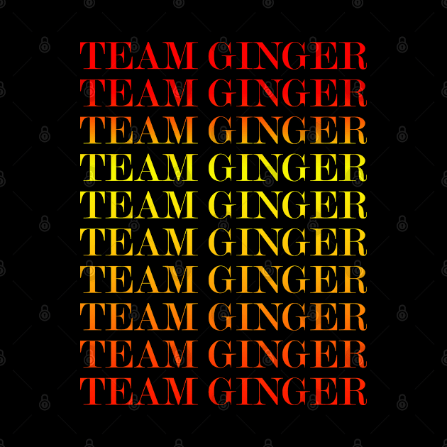 Team ginger font illustration by Aldebaran