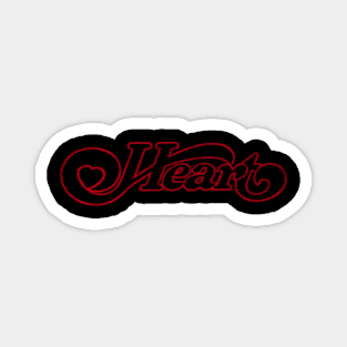 Heart Band Vintage Logo Magnet
