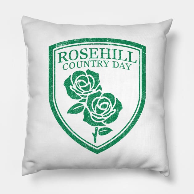 Rosehill Country Day High School Crest Chest Pocket (Variant) Pillow by huckblade