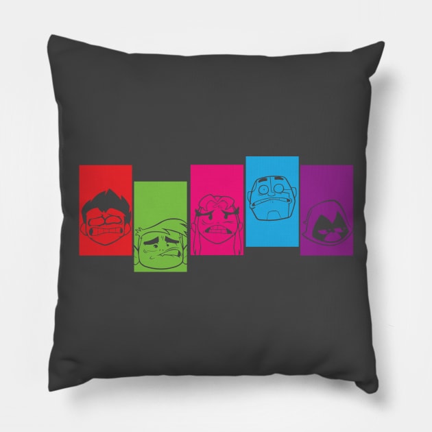 Titans Pillow by Migs