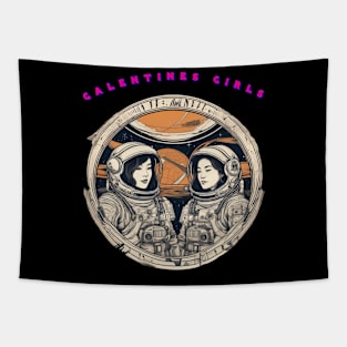 Japanese galentine girls Tapestry