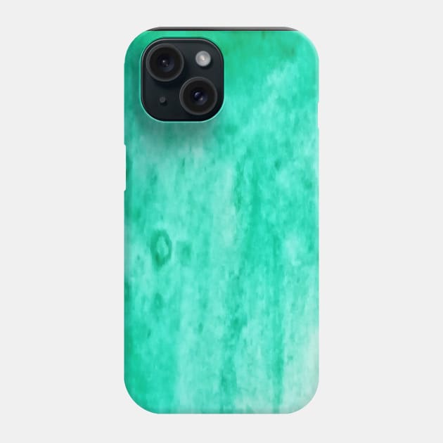 Green watercolor gradient design Phone Case by Artistic_st