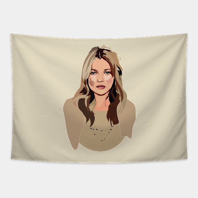 Kate Moss Tapestry by annamckay