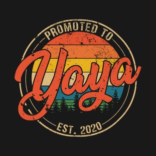 Promoted to Yaya Est 2020 Mothers Day Gift T-Shirt