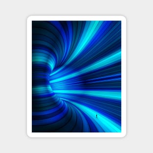 Blue mirrorlab  tunnel Magnet