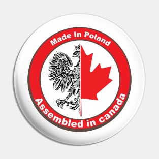 Polish Canadian Proud Polska Pin